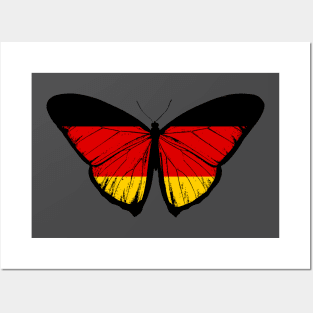 Vintage Germany Butterfly Moth | Pray For Germany and Stand with Germany Posters and Art